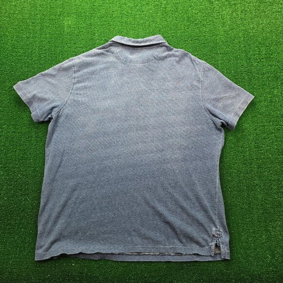 Polo‎ Ralph Lauren Polo Shirt Men XL Blue Short Sleeve Vintage Y2K Golf Preppy - Picture 7 of 7